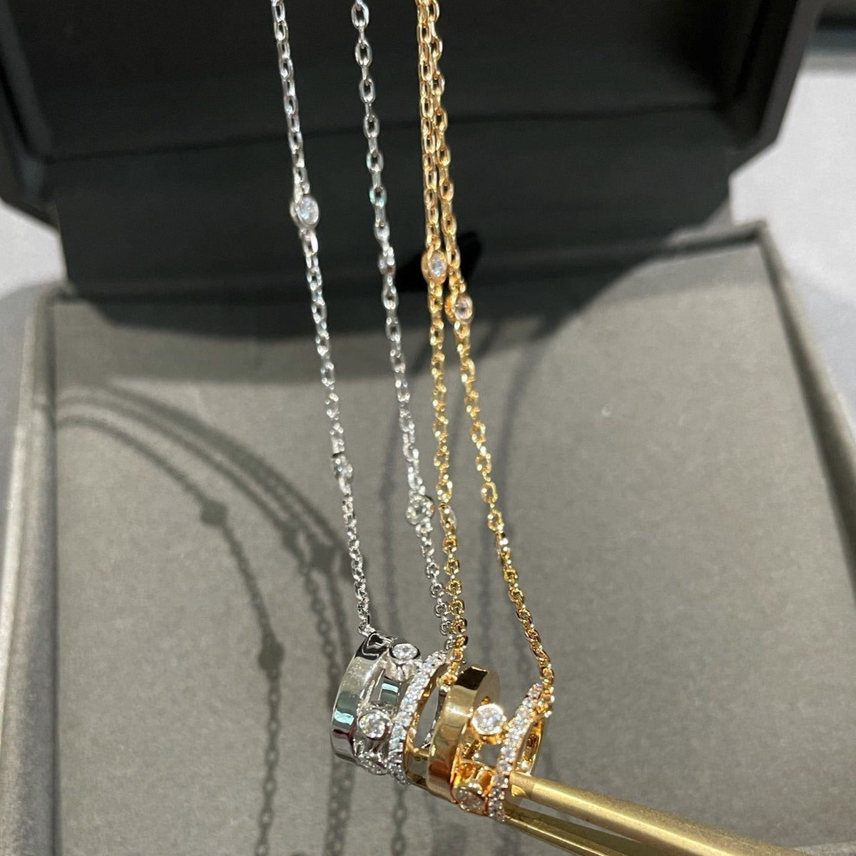 [Resenly Jewelry]CHAIN MOVE ROMANE PEDAND NECKLACE