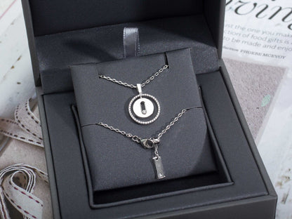 [Resenly Jewelry]LUCKY MOVE PM NECKLACE SILVER DIAMOND