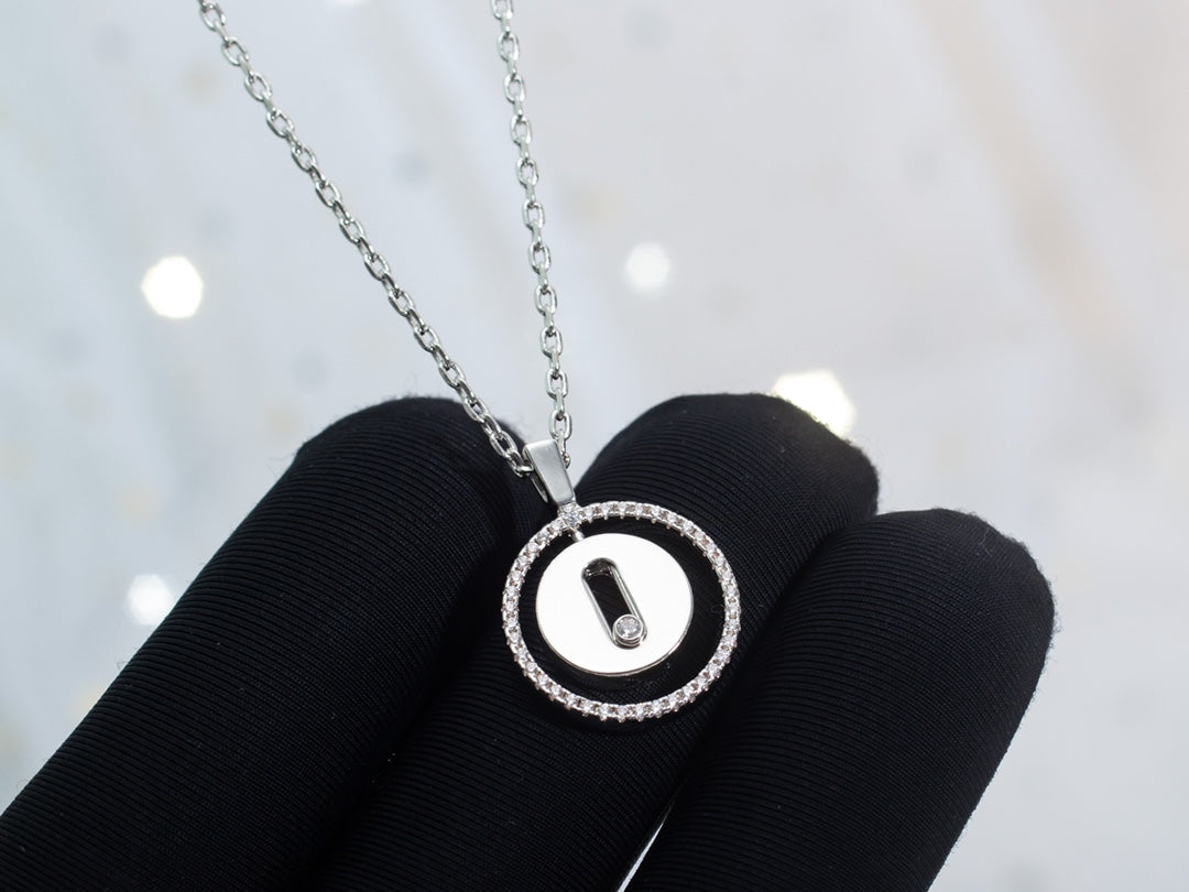 [Resenly Jewelry]LUCKY MOVE PM NECKLACE SILVER DIAMOND