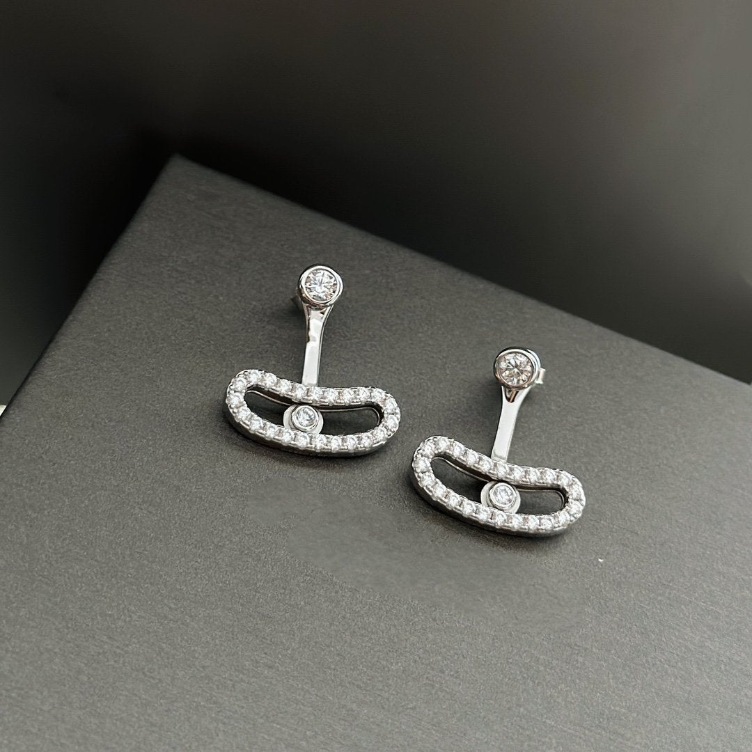 [Resenly Jewelry]MOVE UNO シルバー ダイヤモンド イヤリング