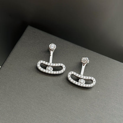 [Resenly Jewelry]MOVE UNO シルバー ダイヤモンド イヤリング