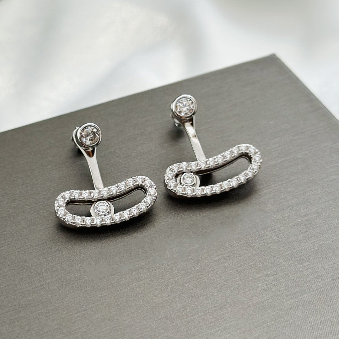 [Resenly Jewelry]MOVE UNO シルバー ダイヤモンド イヤリング