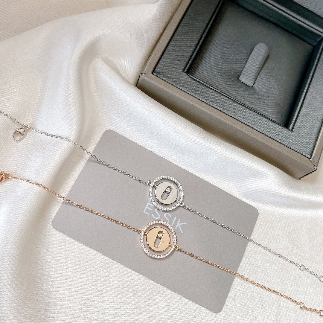[Resenly Jewelry]LUCKY MOVE PAVED DIAMOND BRACELET