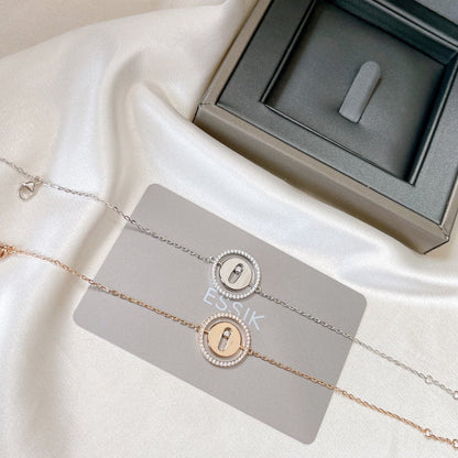 [Resenly Jewelry]LUCKY MOVE PAVED DIAMOND BRACELET