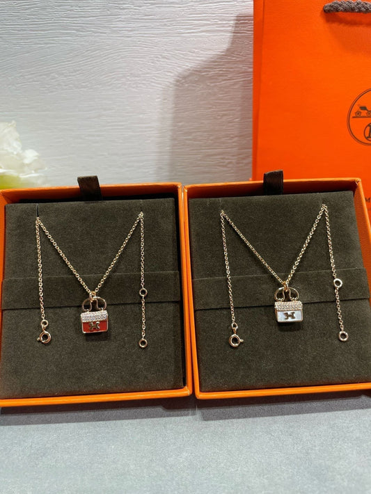 [Resenly Jewelry]H CIRCE MOISSANITE PENDANT NECKLACE GOLD
