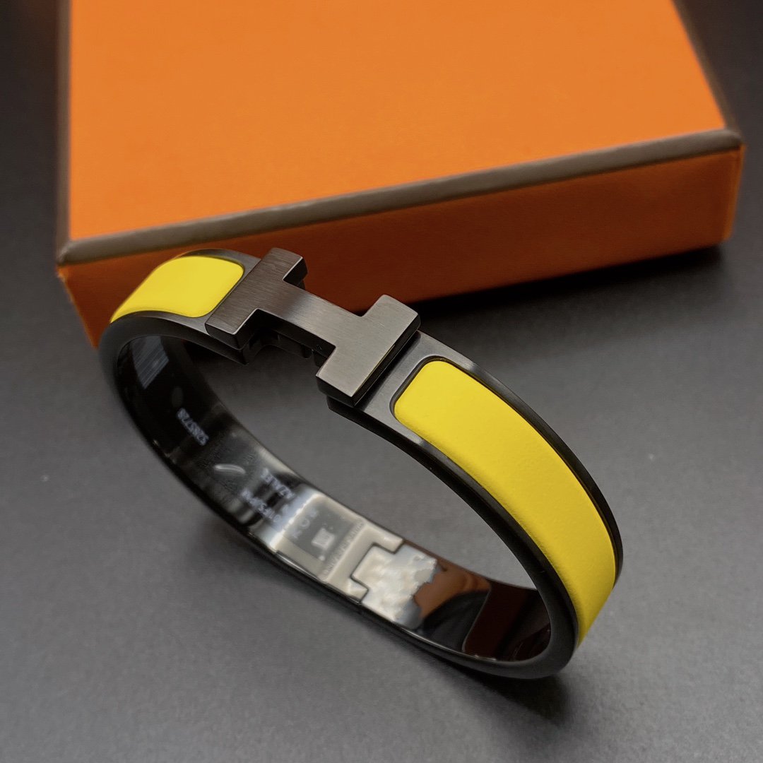 [Resenly Jewelry]CLIC HM SO BLACK YELLOW BRACELET