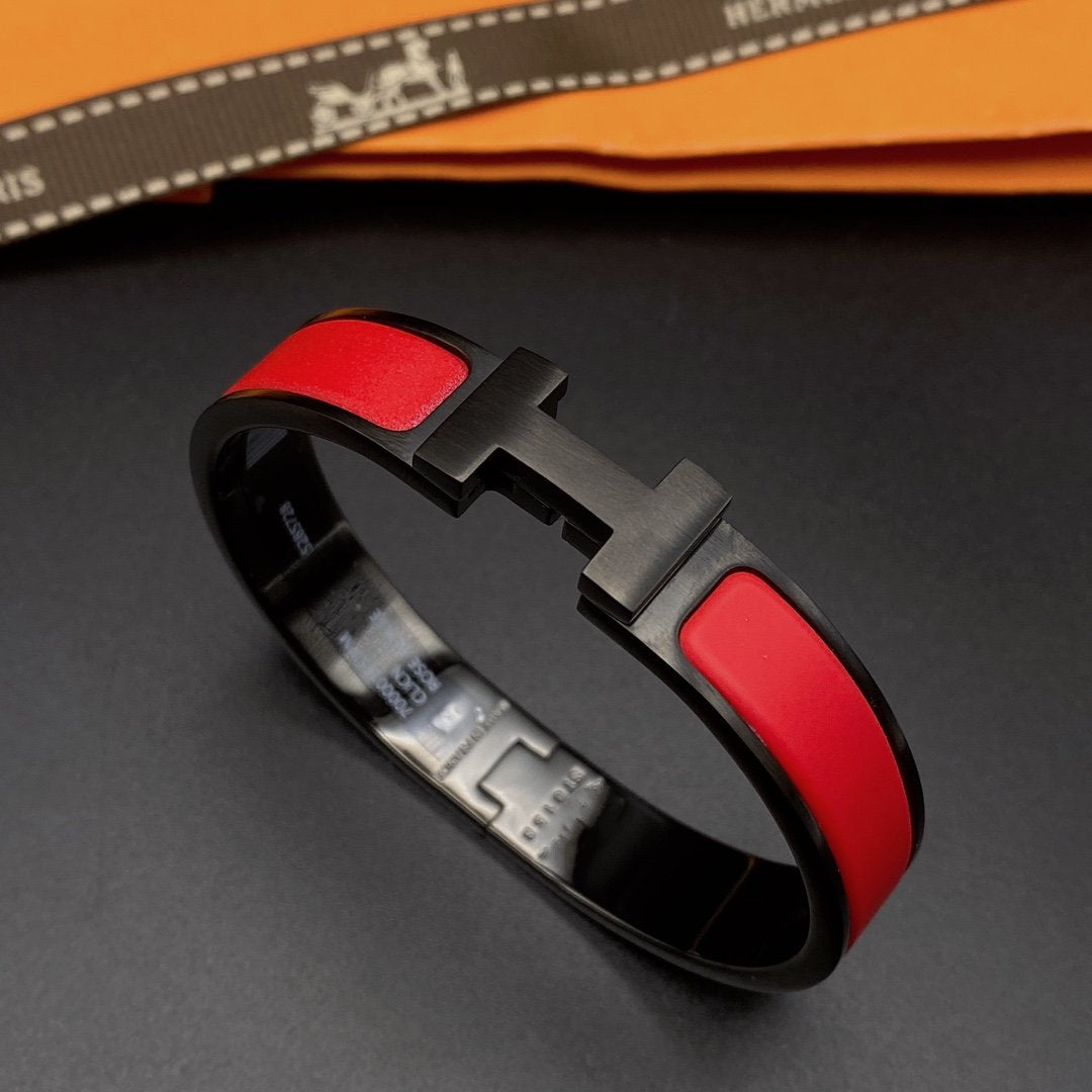 [Resenly Jewelry]CLIC HM SO BLACK RED BRACELET