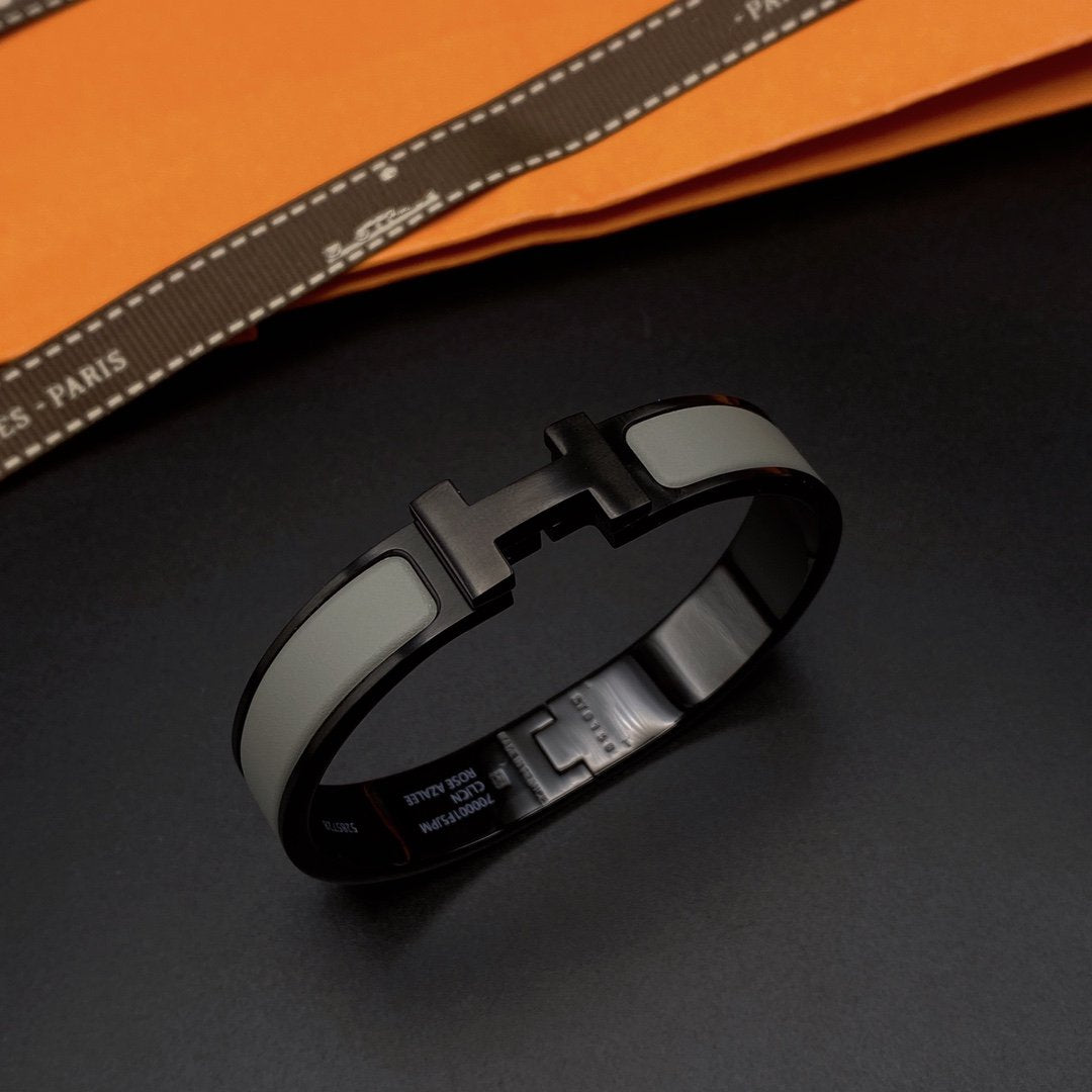 [Resenly Jewelry]CLIC HM SO BLACK GREY BRACELET