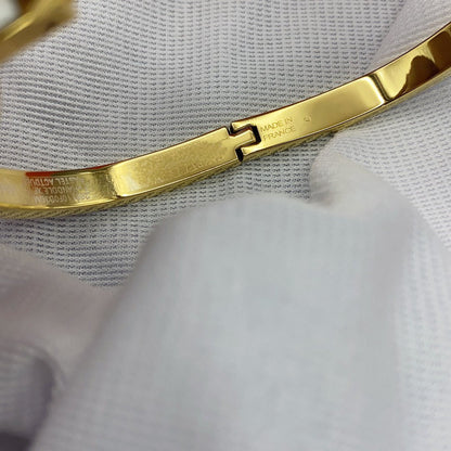 [Resenly Jewelry]クラシック HM クリック ホワイト 8MM エナメルブレスレット