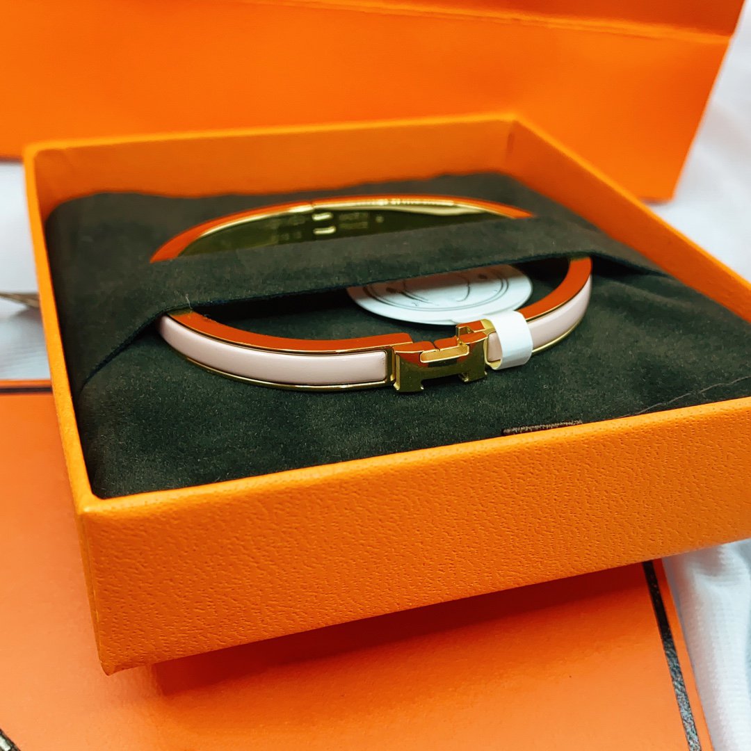 [Resenly Jewelry]CLASSIC HM CLIC  PINK 8MM ENAMEL BRACELET