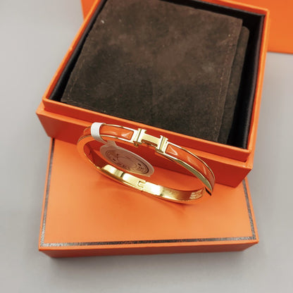 [Resenly Jewelry]CLASSIC HM CLIC RED 8MM ENAMEL BRACELET