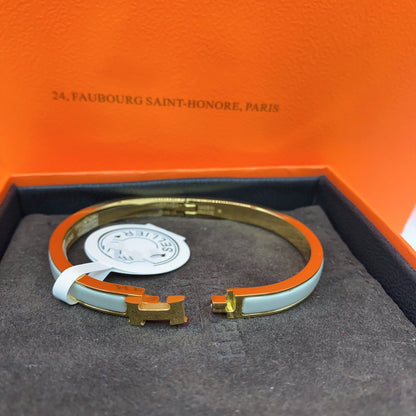 [Resenly Jewelry]CLASSIC HM CLIC GREEN 8MM ENAMEL BRACELET