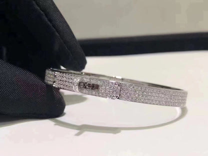 [Resenly Jewelry]HM KELLY BRACELET IN SILVER AND FULL PAVE DIAMOND