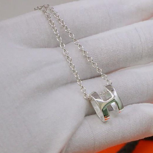 [Resenly Jewelry]HM NECKLACE H LETTER OVAL SERIES