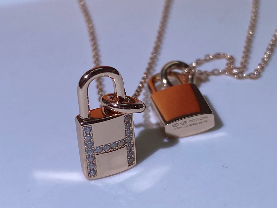 [Resenly Jewelry]HM ADVANCED NICHE LOCK HEAD NECKLACE DIAMONDS
