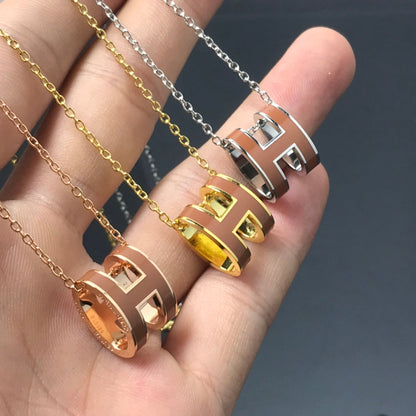[Resenly Jewelry]Hネックレス ブラウン