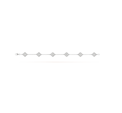{
  "Resenly Jewelry": "レゼンリー・ジュエリー",
  "CLOVER 6 MOTIF SILVER DIAMOND BRACELET": "クローバー 6モチーフ シルバー ダイヤモンドブレスレット"
}