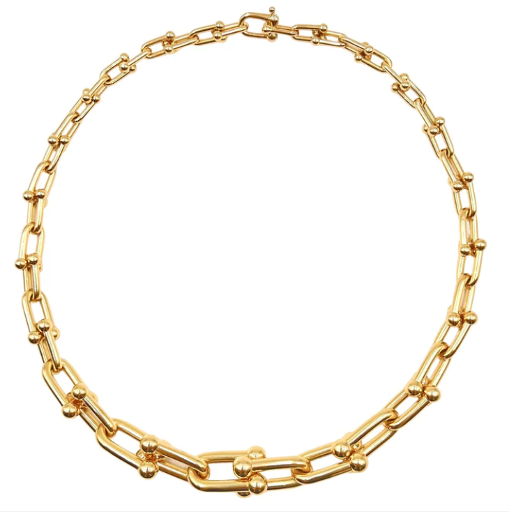 [Resenly Jewelry]HARDWEAR PINK GOLD CHOKER