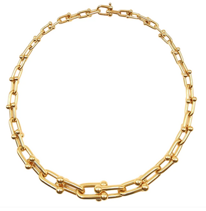 [Resenly Jewelry]HARDWEAR PINK GOLD CHOKER