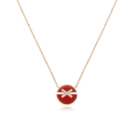 [Resenly Jewelry]JEUX DE ROSE ローズゴールド ダイヤモンド ネックレス