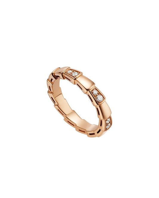 [Resenly Jewelry]セルペンティ リング ピンクゴールド 3MM