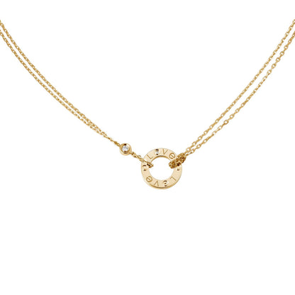 [Resenly Jewelry]ラブネックレス 16MM 2ダイアモンド