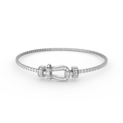 [Resenly Jewelry]FORCE  HORSESHOE  DIAMOND TENNIS BRACELET