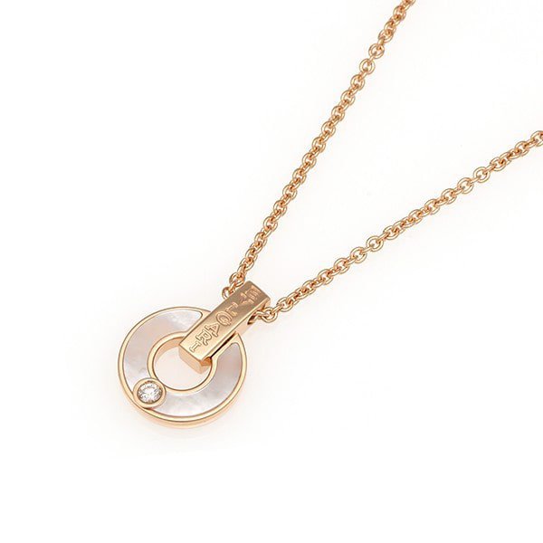 [Resenly Jewelry]GARI NECKLACE PINK GOLD MOP