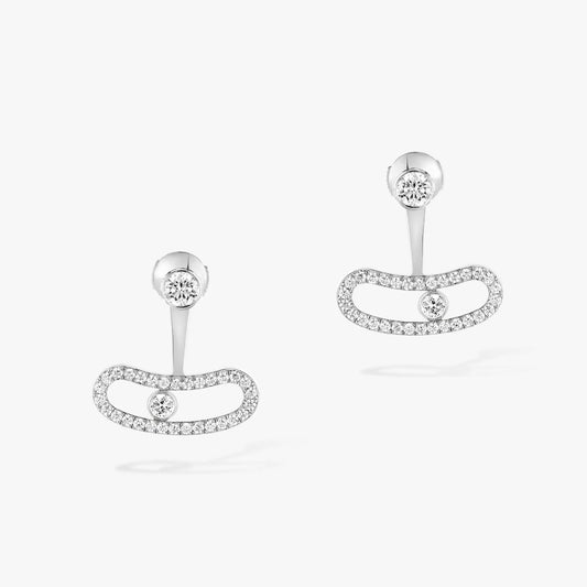 [Resenly Jewelry]MOVE UNO SILVER DIAMOND EARRINGS