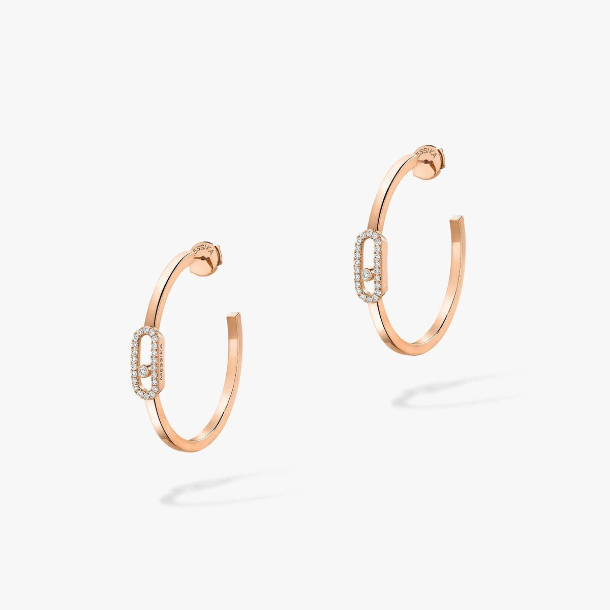 [Resenly Jewelry]CREOLES MOVE UNO PM DIAMOND EARRINGS