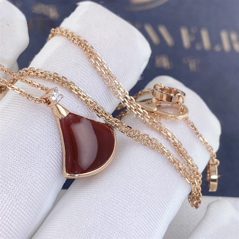 [Resenly Jewelry]ドリーム ネックレス カーネリアン 1ダイヤモンド