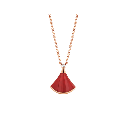 [Resenly Jewelry]ドリーム ネックレス カーネリアン 1ダイヤモンド