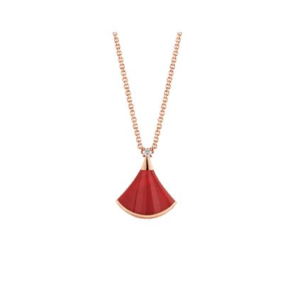 [Resenly Jewelry]ドリーム ネックレス カーネリアン 1ダイヤモンド