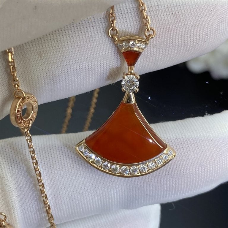 [Resenly Jewelry]DREAM NECKLACE CARNELIAN DIAMOND