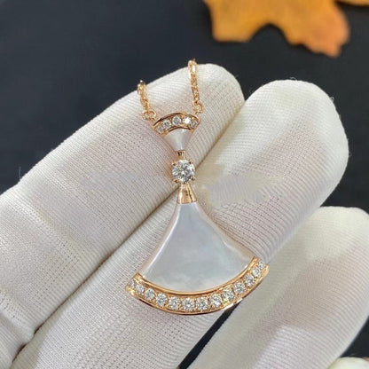 [Resenly Jewelry]DREAM NECKLACE MOP PINK GOLD DIAMOND