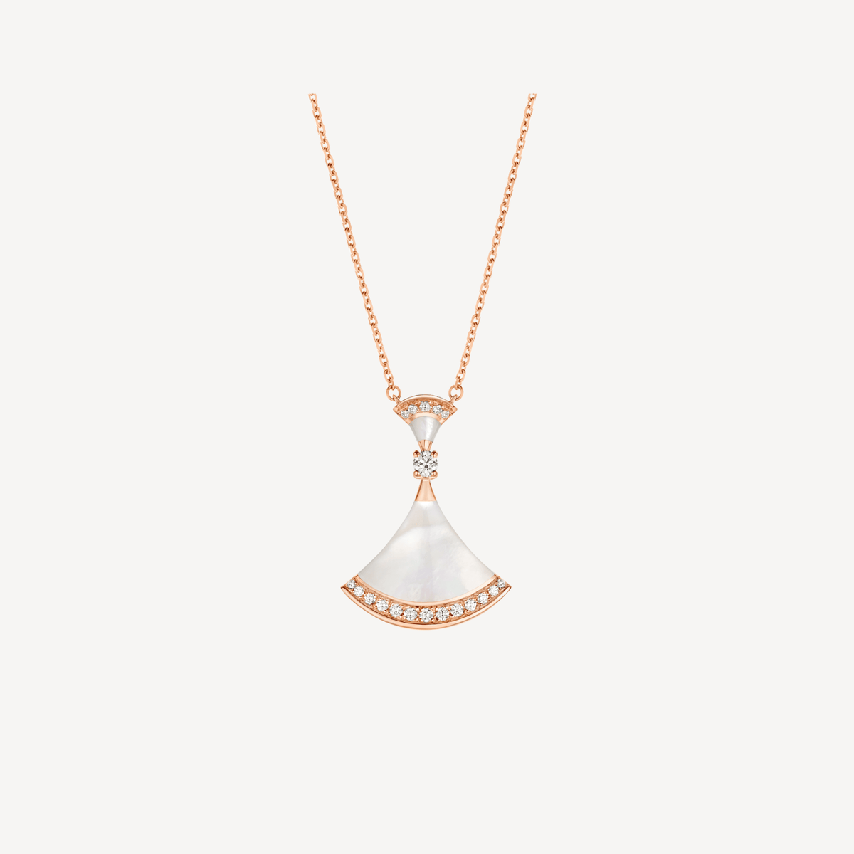 [Resenly Jewelry]DREAM NECKLACE MOP PINK GOLD DIAMOND
