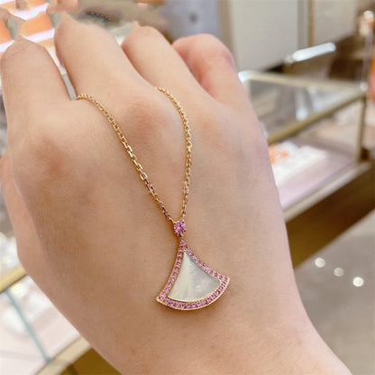 [Resenly Jewelry]DREAM NECKLACE MOP DIAMOND PINK