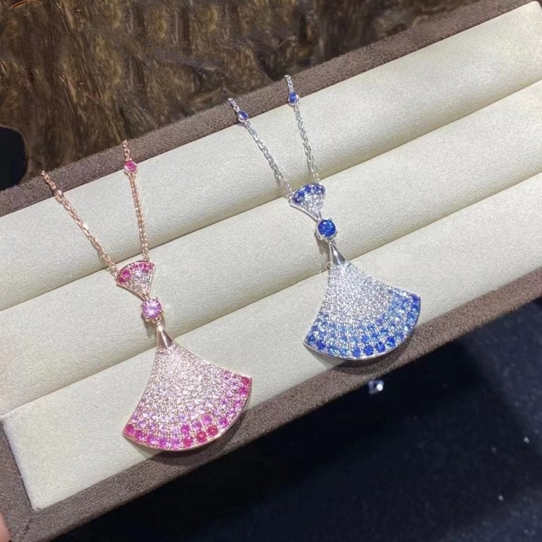 [Resenly Jewelry]DREAM NECKLACK DIAMOND PINK GOLD