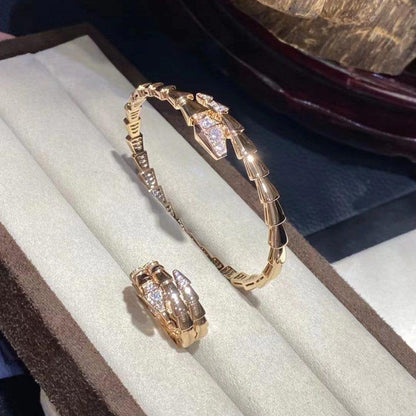 [Resenly Jewelry]SERPENTI BRACELET DIAMONDS PINK GOLD
