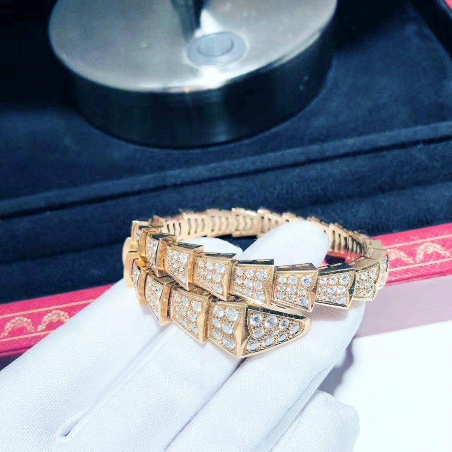 [Resenly Jewelry]SERPENTI BRACELET 8MM PINK GOLD DIAMOND