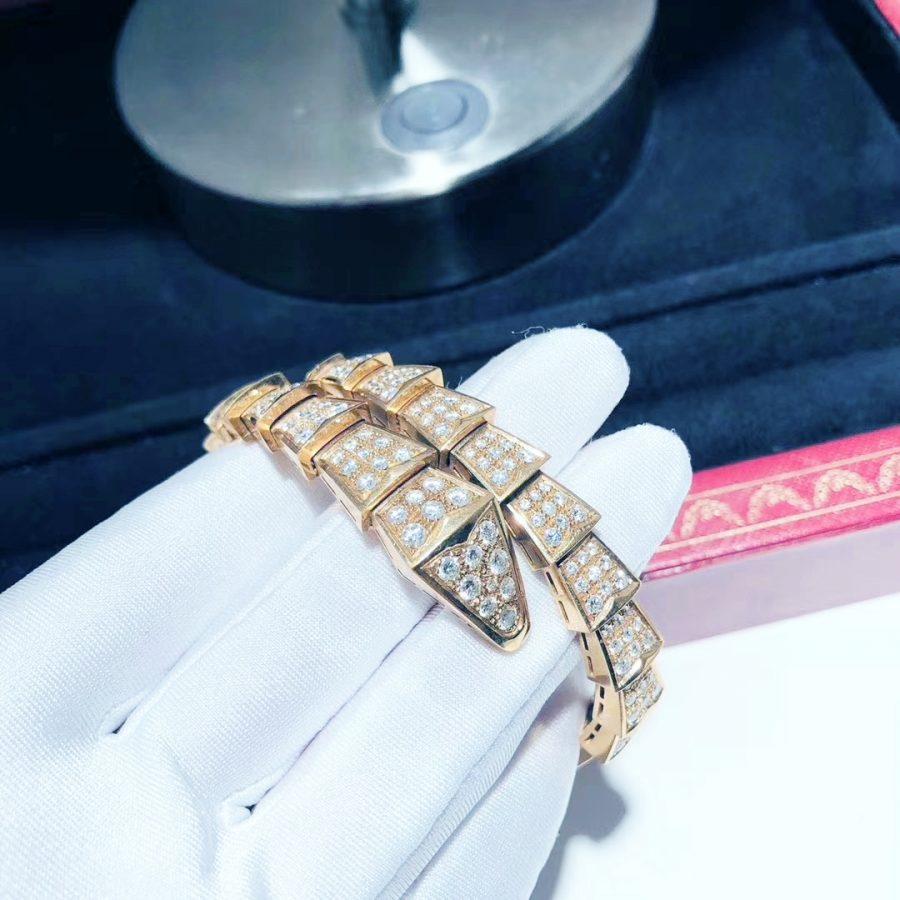 [Resenly Jewelry]SERPENTI BRACELET 8MM PINK GOLD DIAMOND