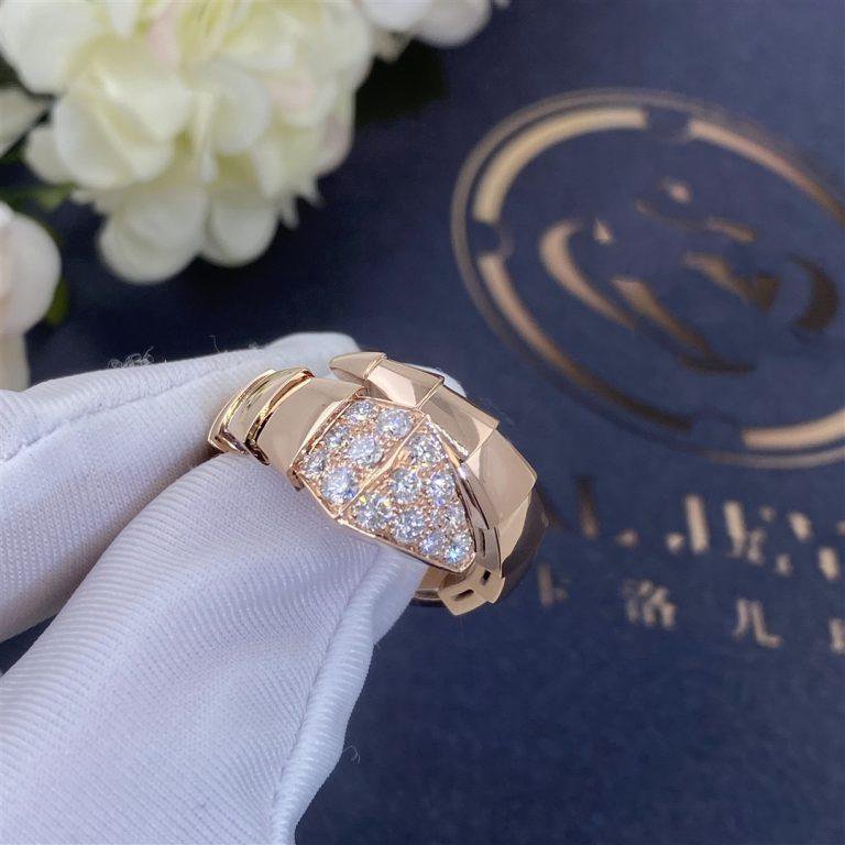 [Resenly Jewelry]SERPENTI RING PINK GOLD DIAMOND