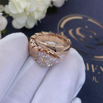 [Resenly Jewelry]SERPENTI RING PINK GOLD DIAMOND