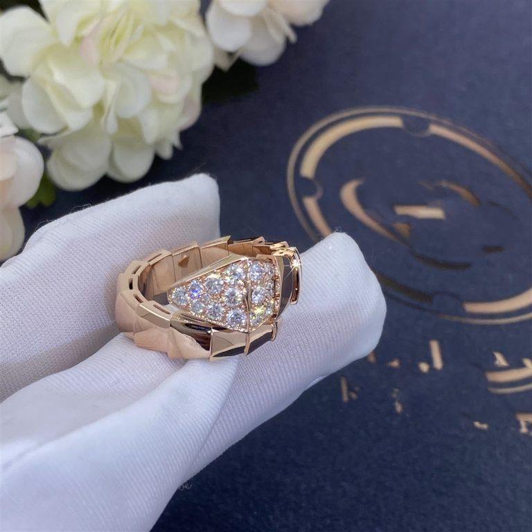 [Resenly Jewelry]SERPENTI RING PINK GOLD DIAMOND