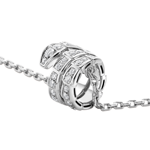 [Resenly Jewelry]SERPENTI  NECKLACE DOUBLE RING DIAMOND