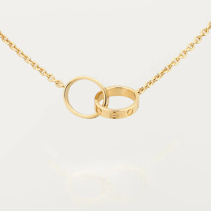 [Resenly Jewelry]LOVE DOUBLE RING NECKLACE