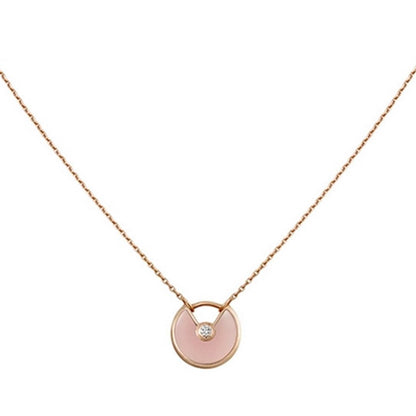 [Resenly Jewelry]AMULETTE ROSE GOLD PINK MOP NECKLACE
