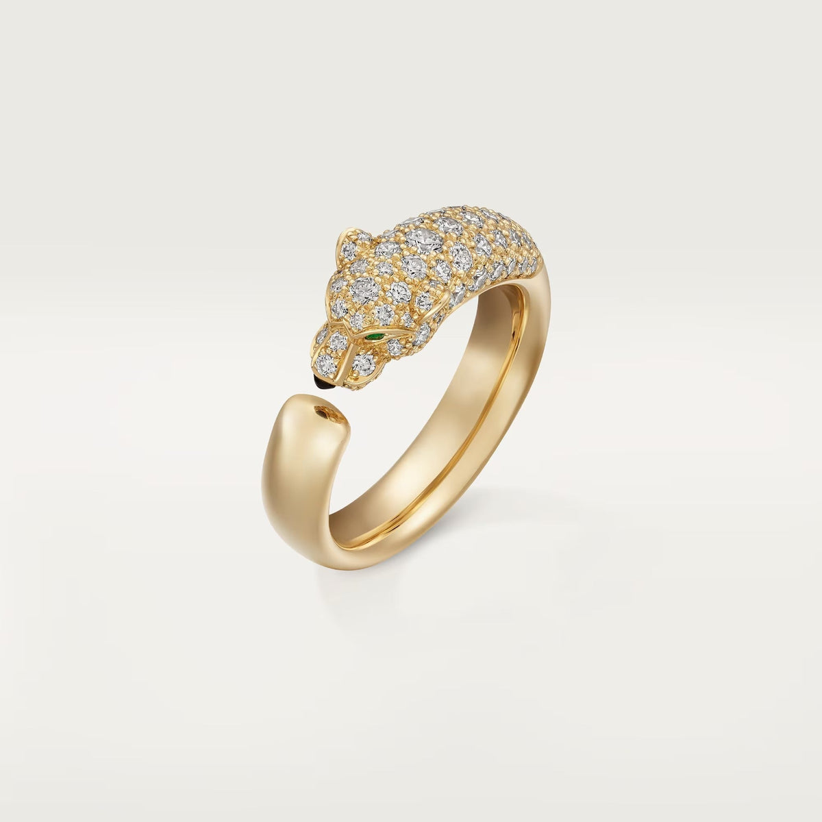 [Resenly Jewelry]PANTHERE HALF DIAMOND SMALL RING