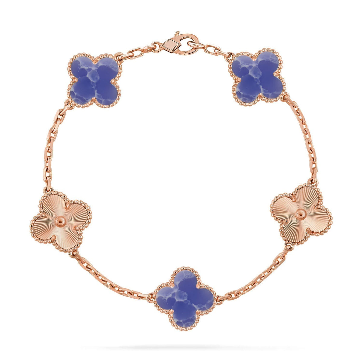 [Resenly Jewelry]CLOVER 5 MOTIF BLUE VEINS BRACELET COLLECTION