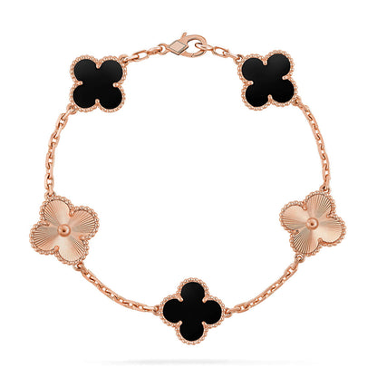 {
  "Resenly Jewelry": "Resenly Jewelry",
  "CLOVER 5 MOTIF ONYXS BRACELET COLLECTION": "クローバー 5モチーフ オニキス ブレスレット コレクション"
}